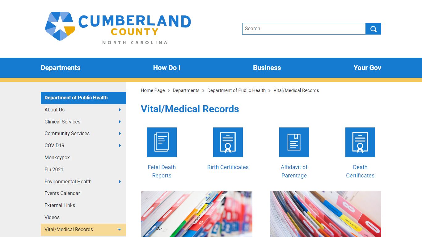 Vital/Medical Records